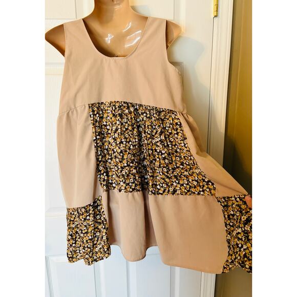 One & Only Patchwork Sleeveless Dress by Urban Outfitters MED - Picture 6 of 8